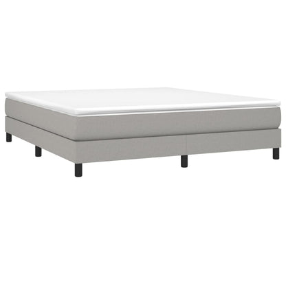 Boxspringbettgestell Hellgrau 160x200 cm Stoff