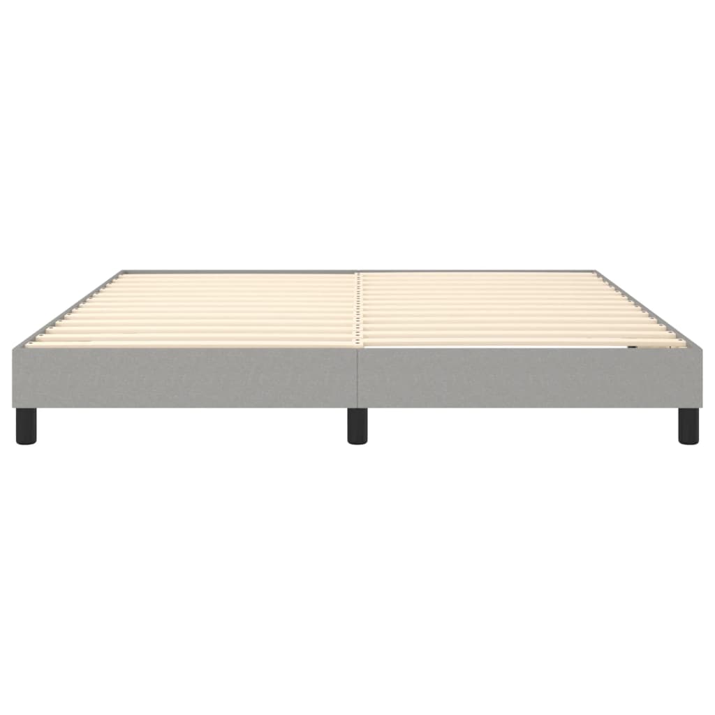 Boxspringbettgestell Hellgrau 160x200 cm Stoff