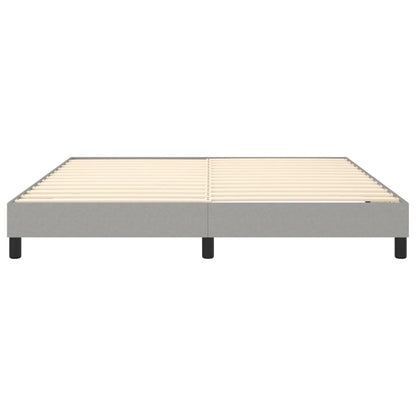 Boxspringbettgestell Hellgrau 160x200 cm Stoff