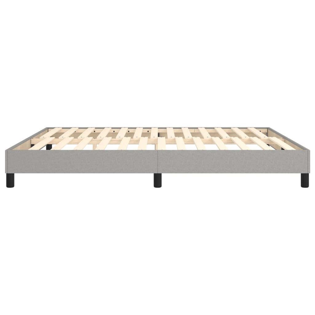 Boxspringbettgestell Hellgrau 160x200 cm Stoff
