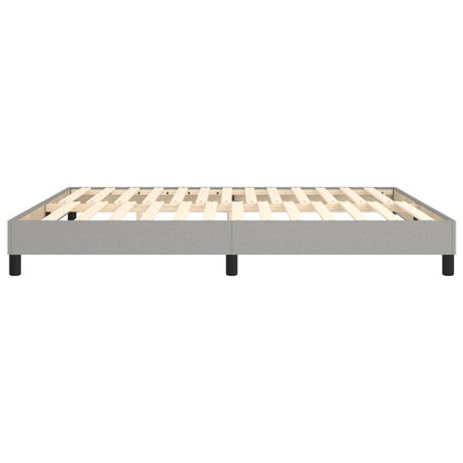 Boxspringbettgestell Hellgrau 160x200 cm Stoff