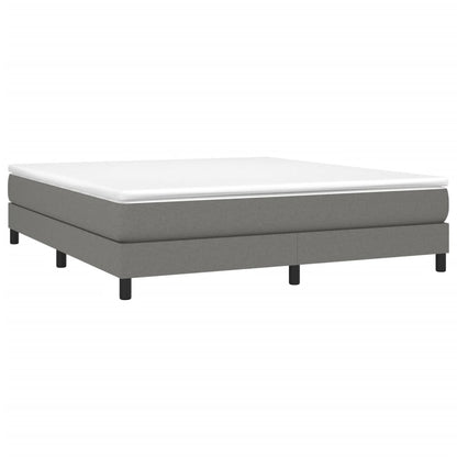 Boxspringbettgestell Dunkelgrau 160x200 cm Stoff