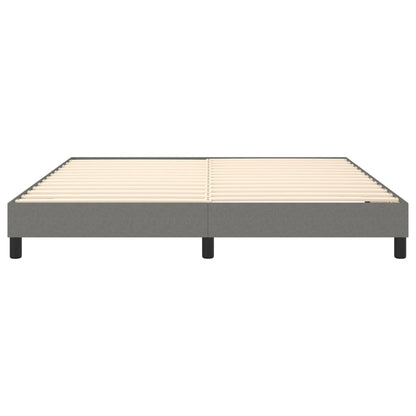 Boxspringbettgestell Dunkelgrau 160x200 cm Stoff