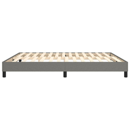 Boxspringbettgestell Dunkelgrau 160x200 cm Stoff