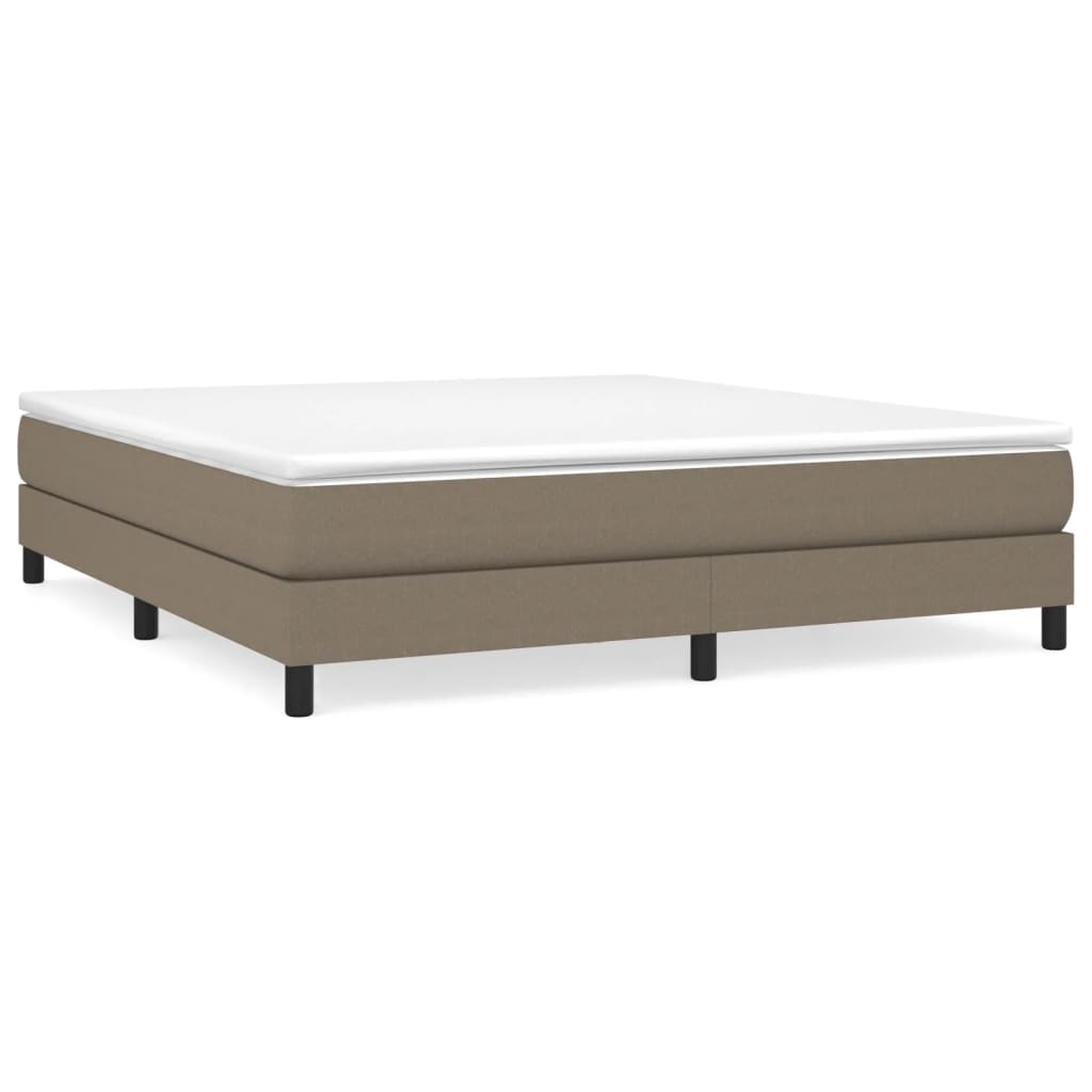 Boxspringbettgestell Taupe 160x200 cm Stoff