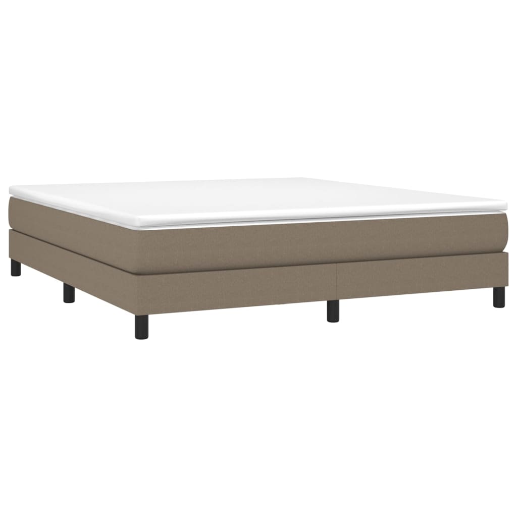 Boxspringbettgestell Taupe 160x200 cm Stoff
