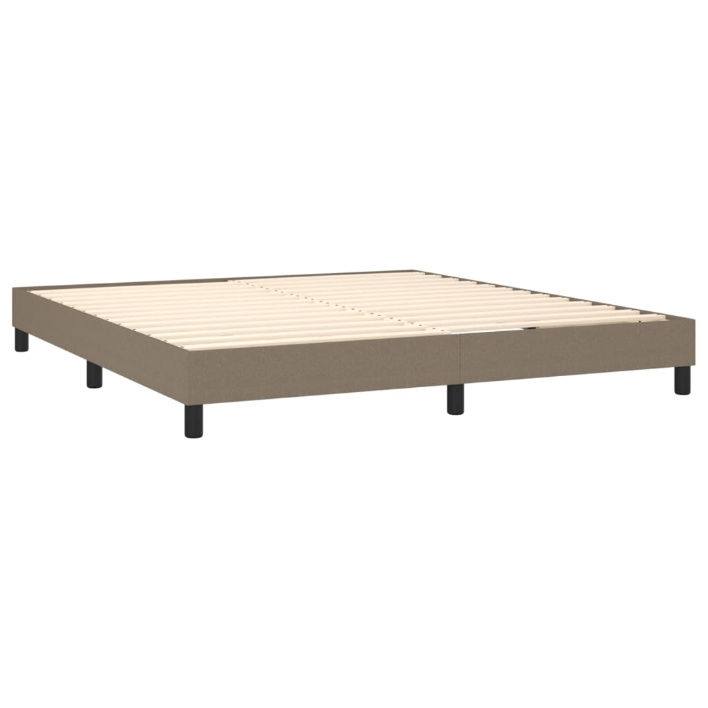 Boxspringbettgestell Taupe 160x200 cm Stoff