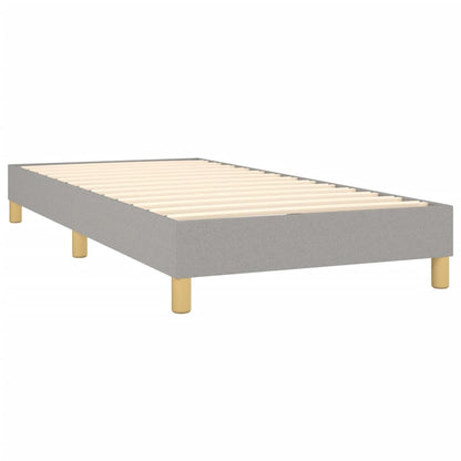 Boxspringbettgestell Hellgrau 90x190 cm Stoff