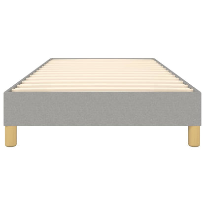 Boxspringbettgestell Hellgrau 90x190 cm Stoff