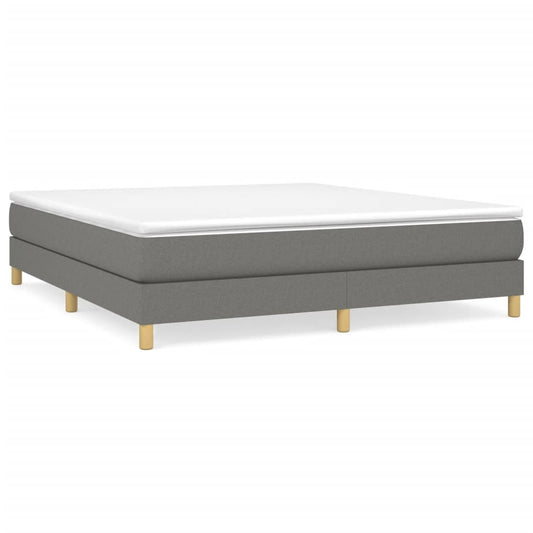 Boxspringbettgestell Dunkelgrau 160x200 cm Stoff