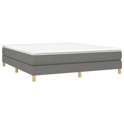 Boxspringbettgestell Dunkelgrau 160x200 cm Stoff