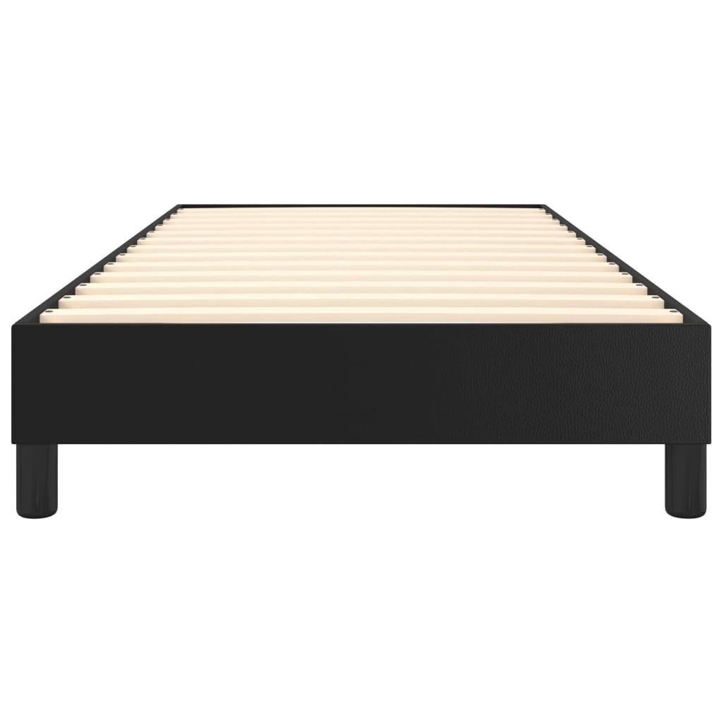 Boxspringbettgestell Schwarz 90x200 cm Kunstleder