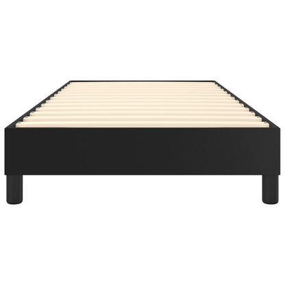 Boxspringbettgestell Schwarz 90x200 cm Kunstleder