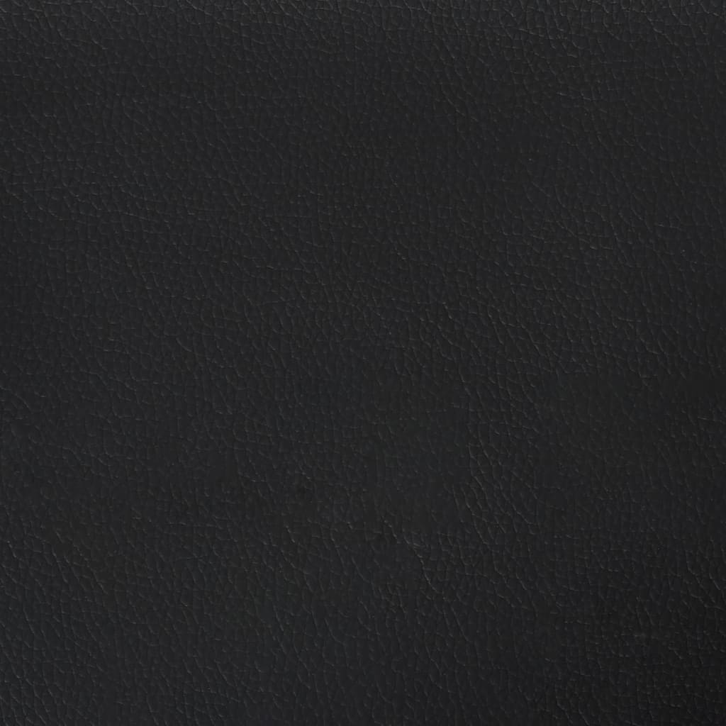 Boxspringbettgestell Schwarz 90x200 cm Kunstleder