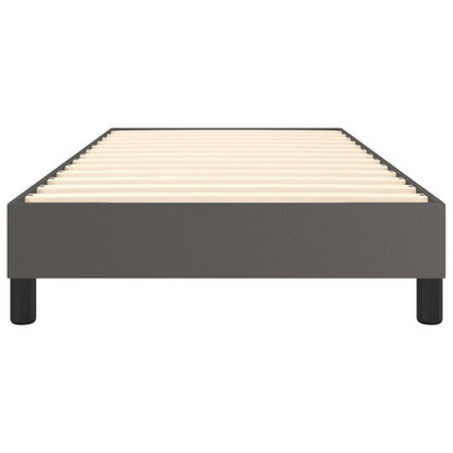 Boxspringbettgestell Grau 90x200 cm Kunstleder