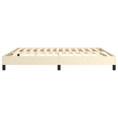 Boxspringbettgestell Creme 180x200 cm Kunstleder