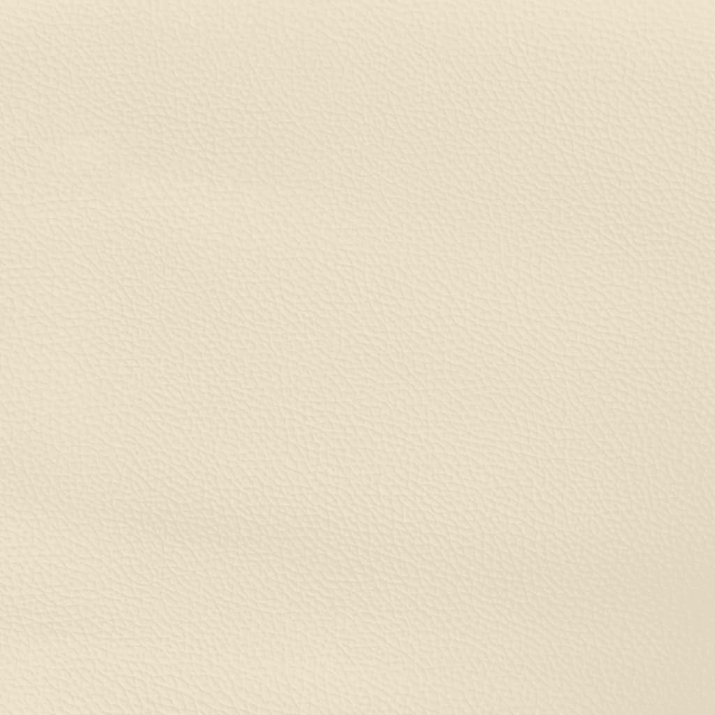 Boxspringbettgestell Creme 180x200 cm Kunstleder