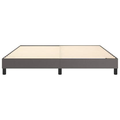 Boxspringbettgestell Grau 180x200 cm Kunstleder
