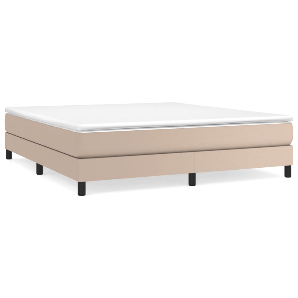 Boxspringbettgestell Cappuccino-Braun 180x200 cm Kunstleder