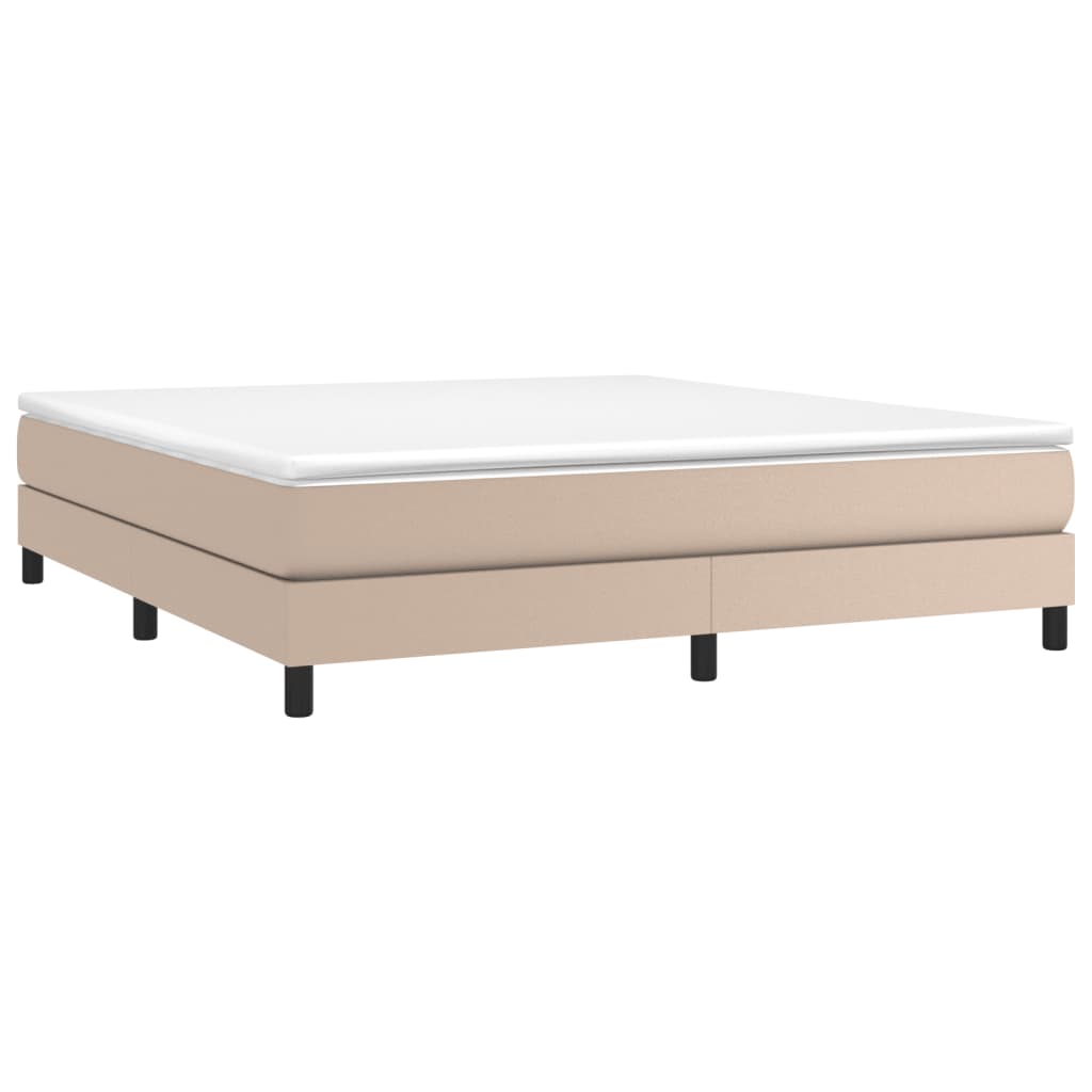 Boxspringbettgestell Cappuccino-Braun 180x200 cm Kunstleder
