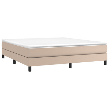Boxspringbettgestell Cappuccino-Braun 180x200 cm Kunstleder