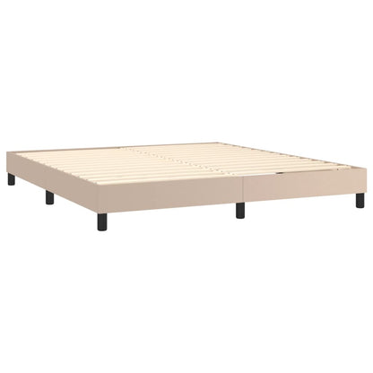Boxspringbettgestell Cappuccino-Braun 180x200 cm Kunstleder