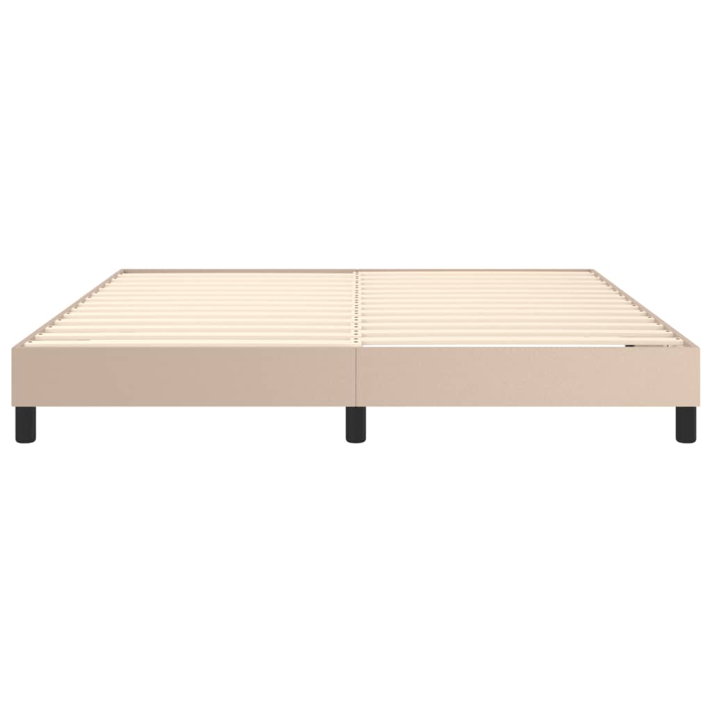 Boxspringbettgestell Cappuccino-Braun 180x200 cm Kunstleder