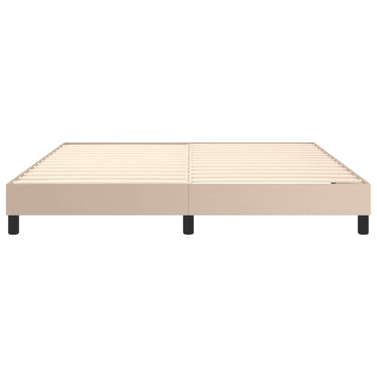 Boxspringbettgestell Cappuccino-Braun 180x200 cm Kunstleder