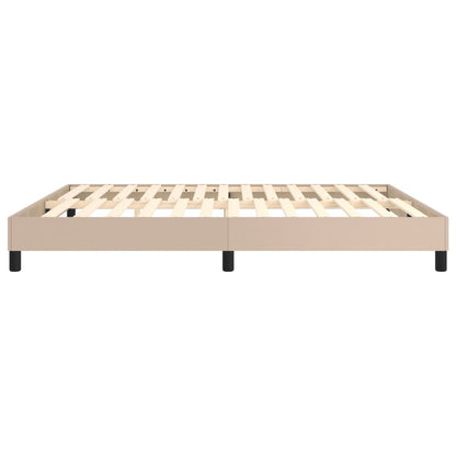 Boxspringbettgestell Cappuccino-Braun 180x200 cm Kunstleder