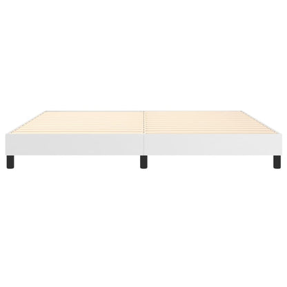 Boxspringbettgestell Weiß 200x200 cm Kunstleder