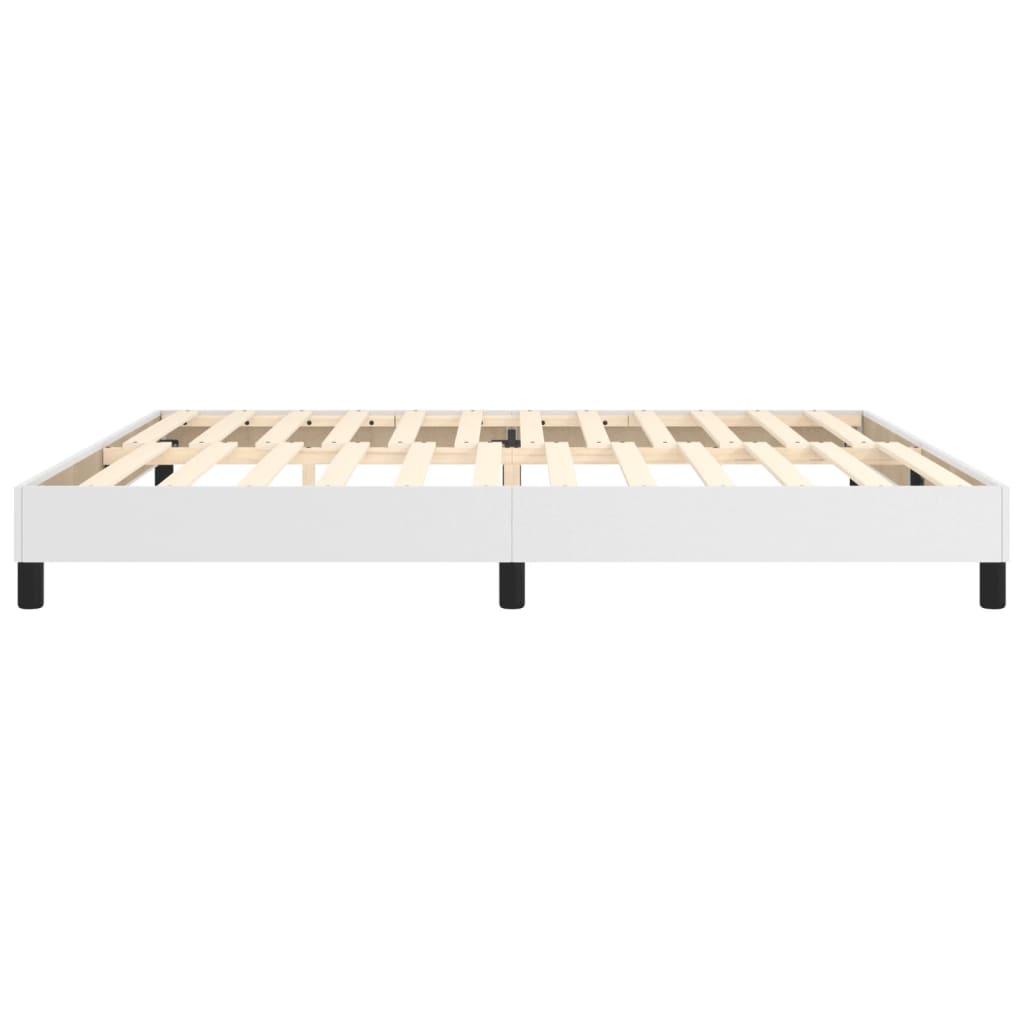 Boxspringbettgestell Weiß 200x200 cm Kunstleder