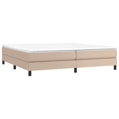 Boxspringbettgestell Cappuccino-Braun 200x200 cm Kunstleder
