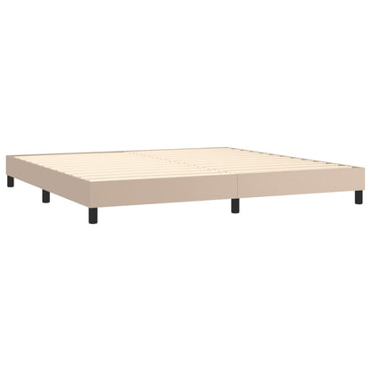 Boxspringbettgestell Cappuccino-Braun 200x200 cm Kunstleder