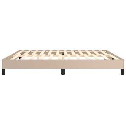 Boxspringbettgestell Cappuccino-Braun 200x200 cm Kunstleder