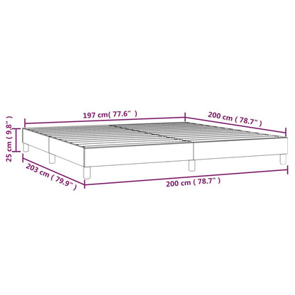 Boxspringbettgestell Cappuccino-Braun 200x200 cm Kunstleder