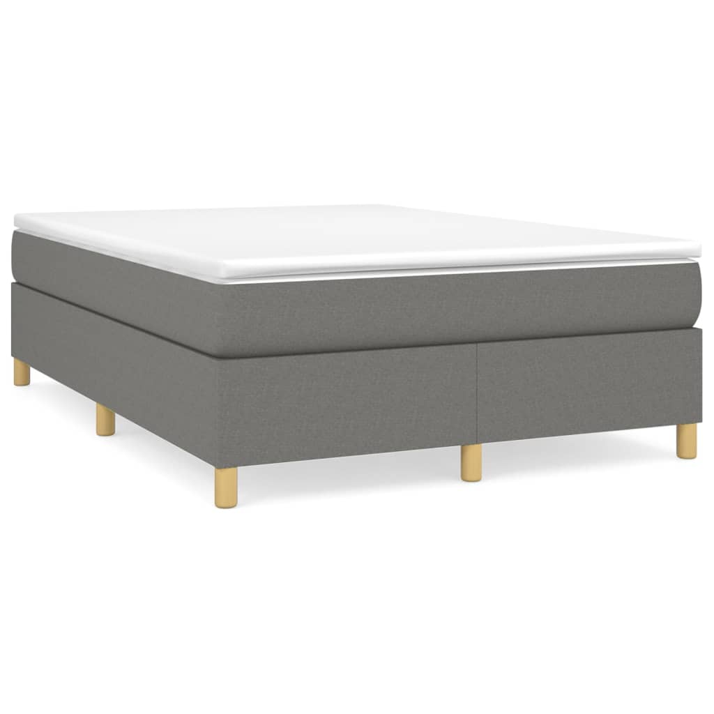 Boxspringbettgestell Dunkelgrau 140x200 cm Stoff