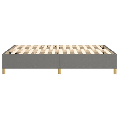Boxspringbettgestell Dunkelgrau 140x200 cm Stoff