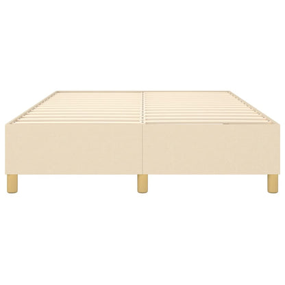 Boxspringbettgestell Creme 140x200 cm Stoff