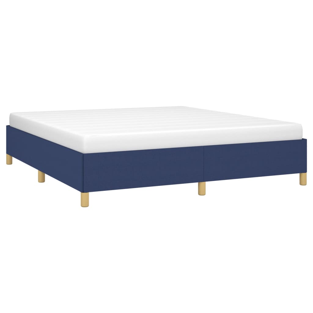 Boxspringbettgestell Blau 160x200 cm Stoff