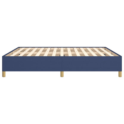 Boxspringbettgestell Blau 160x200 cm Stoff