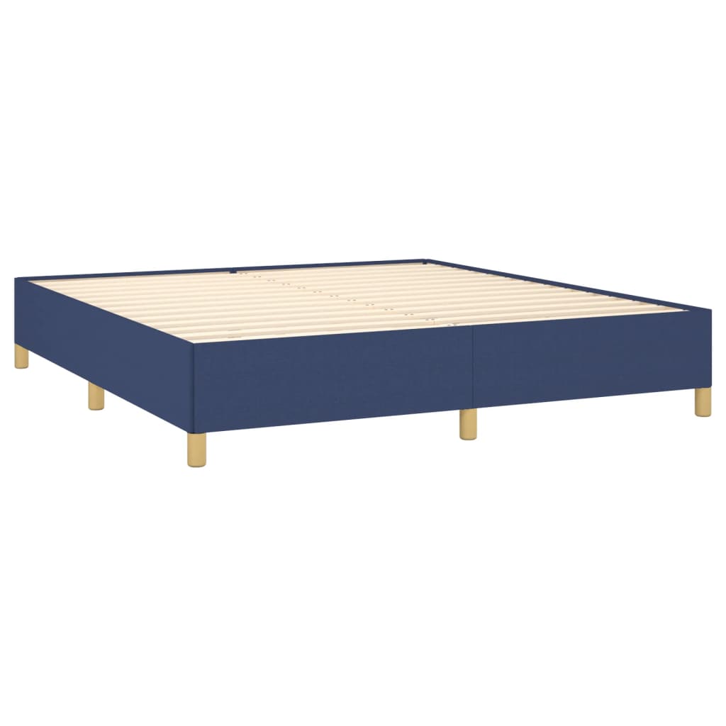 Boxspringbettgestell Blau 180x200 cm Stoff