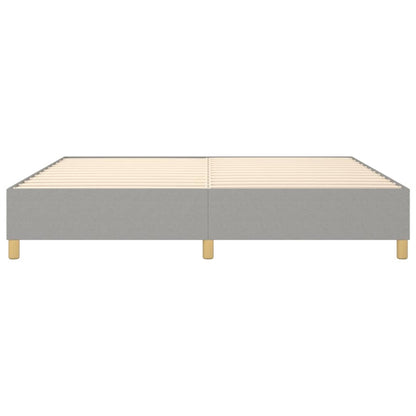 Boxspringbettgestell Hellgrau 200x200 cm Stoff