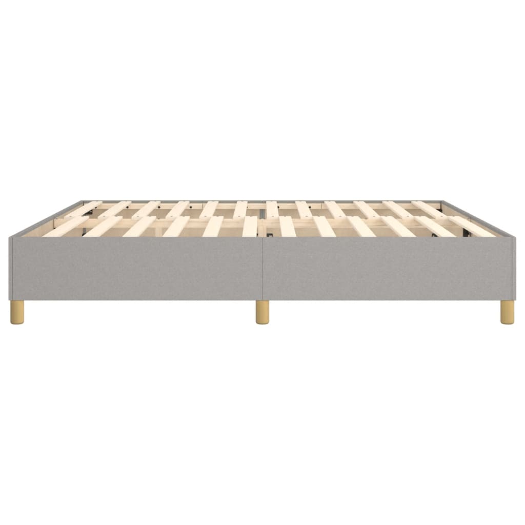 Boxspringbettgestell Hellgrau 200x200 cm Stoff