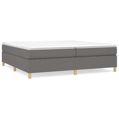 Boxspringbettgestell Dunkelgrau 200x200 cm Stoff