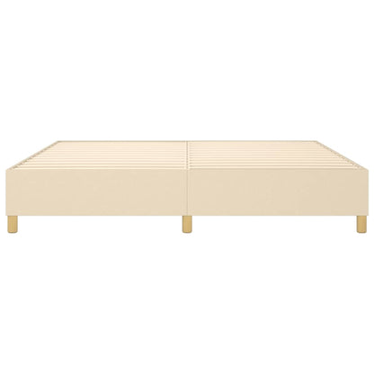 Boxspringbettgestell Creme 200x200 cm Stoff