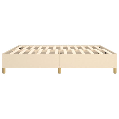 Boxspringbettgestell Creme 200x200 cm Stoff