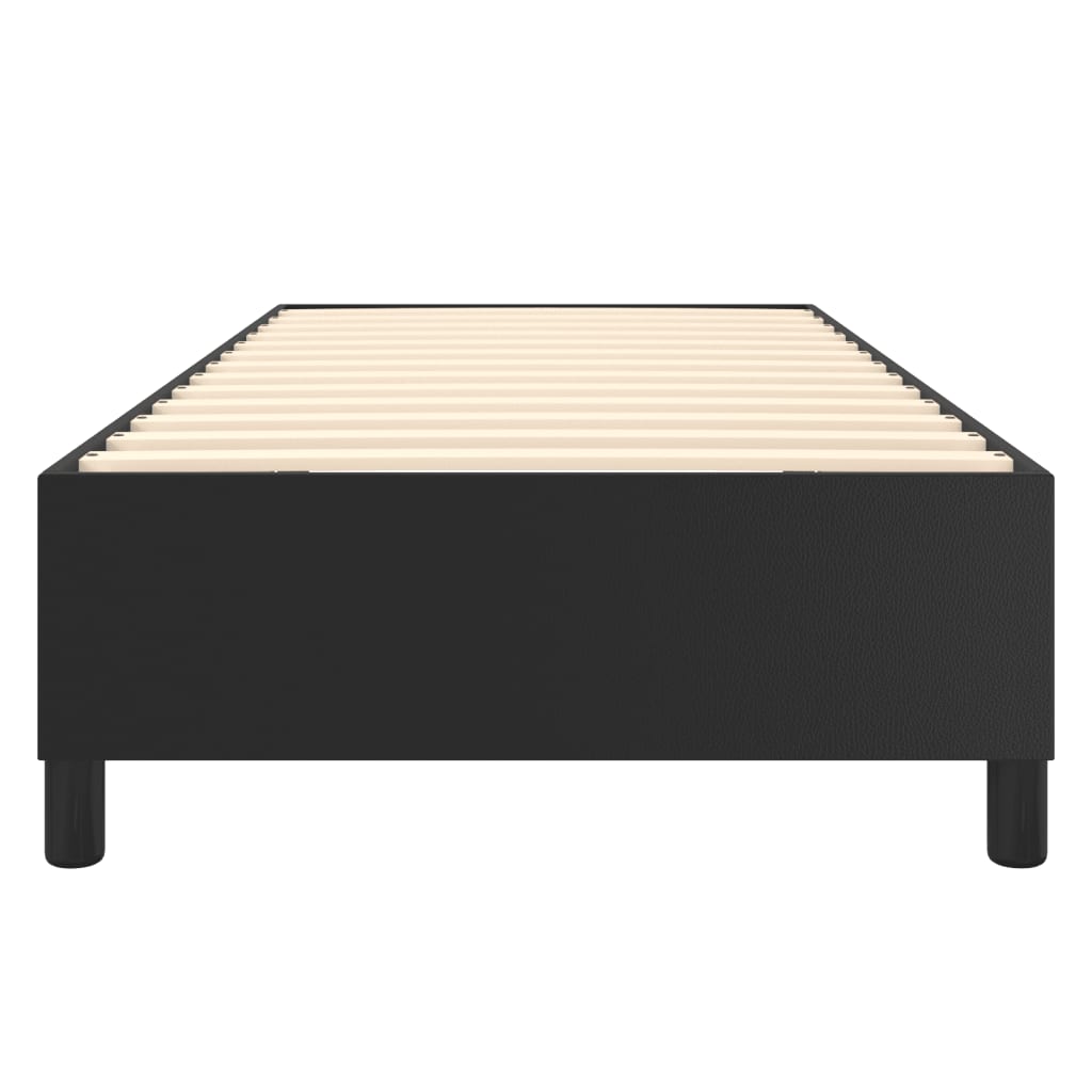 Boxspringbettgestell Schwarz 80x200 cm Kunstleder