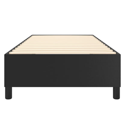 Boxspringbettgestell Schwarz 90x200 cm Kunstleder