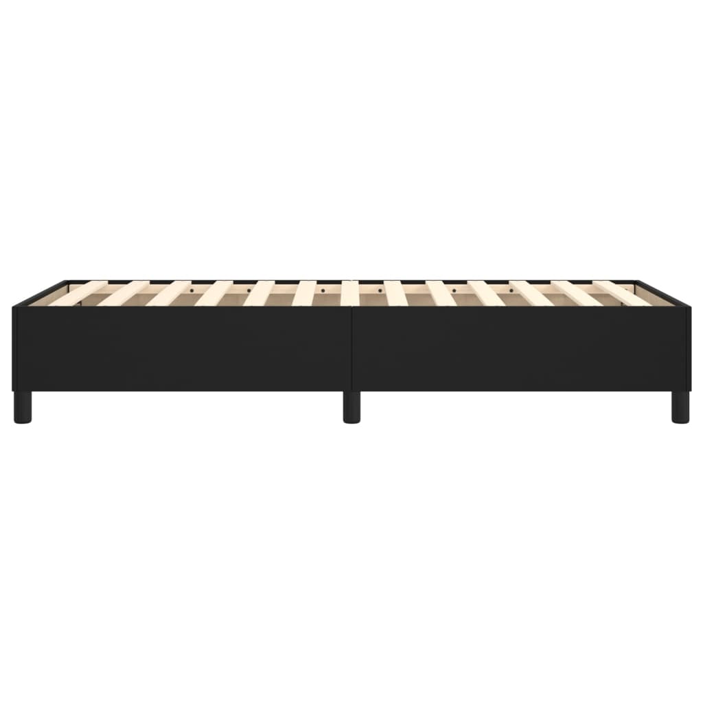Boxspringbettgestell Schwarz 90x200 cm Kunstleder