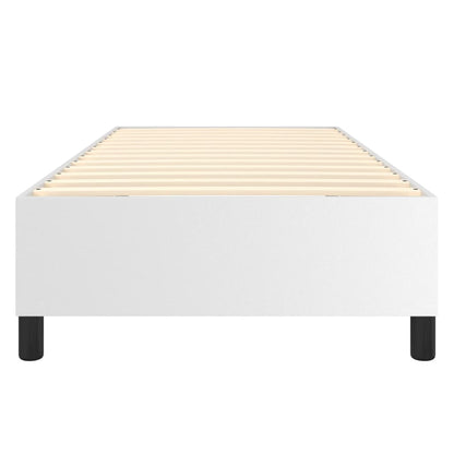 Boxspringbettgestell Weiß 90x200 cm Kunstleder